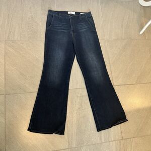 Sam Edelman Jeans Women's 32 Bay High Rise Flared Leg Trouser Jeans Grunge Chic
